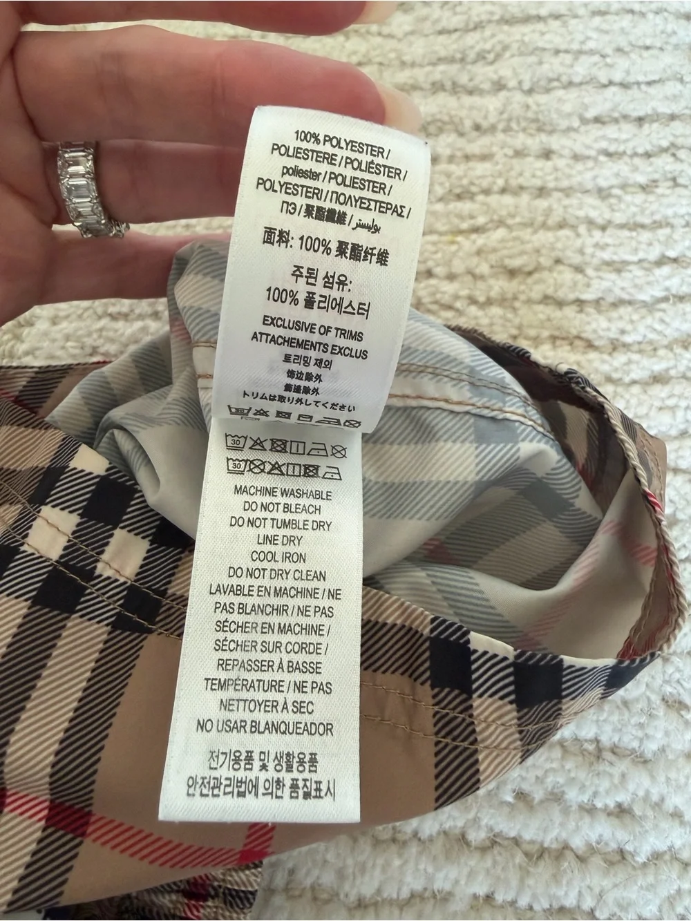 Boys Burberry Swim Trunks